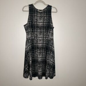 Anthropologie Anthropologie 4c Collective Classic Black White Plaid Dress
